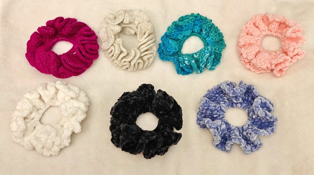 Handmade Crochet Scrunchies