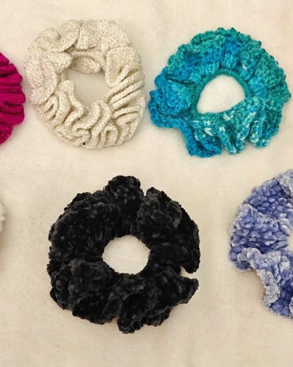 Handmade Crochet Scrunchies